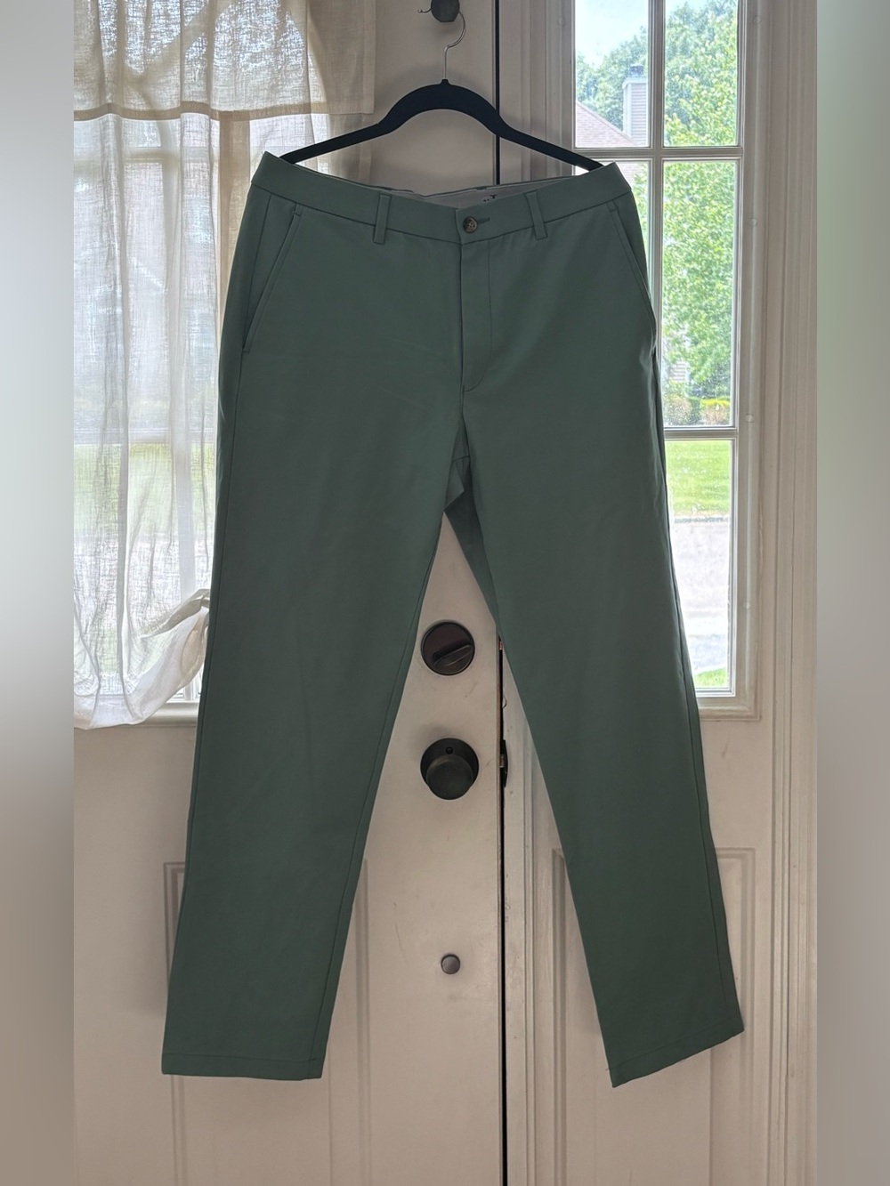 Lauren Ralph Lauren Men's Flat-Front Casual Pants in Sage Green